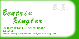 beatrix ringler business card